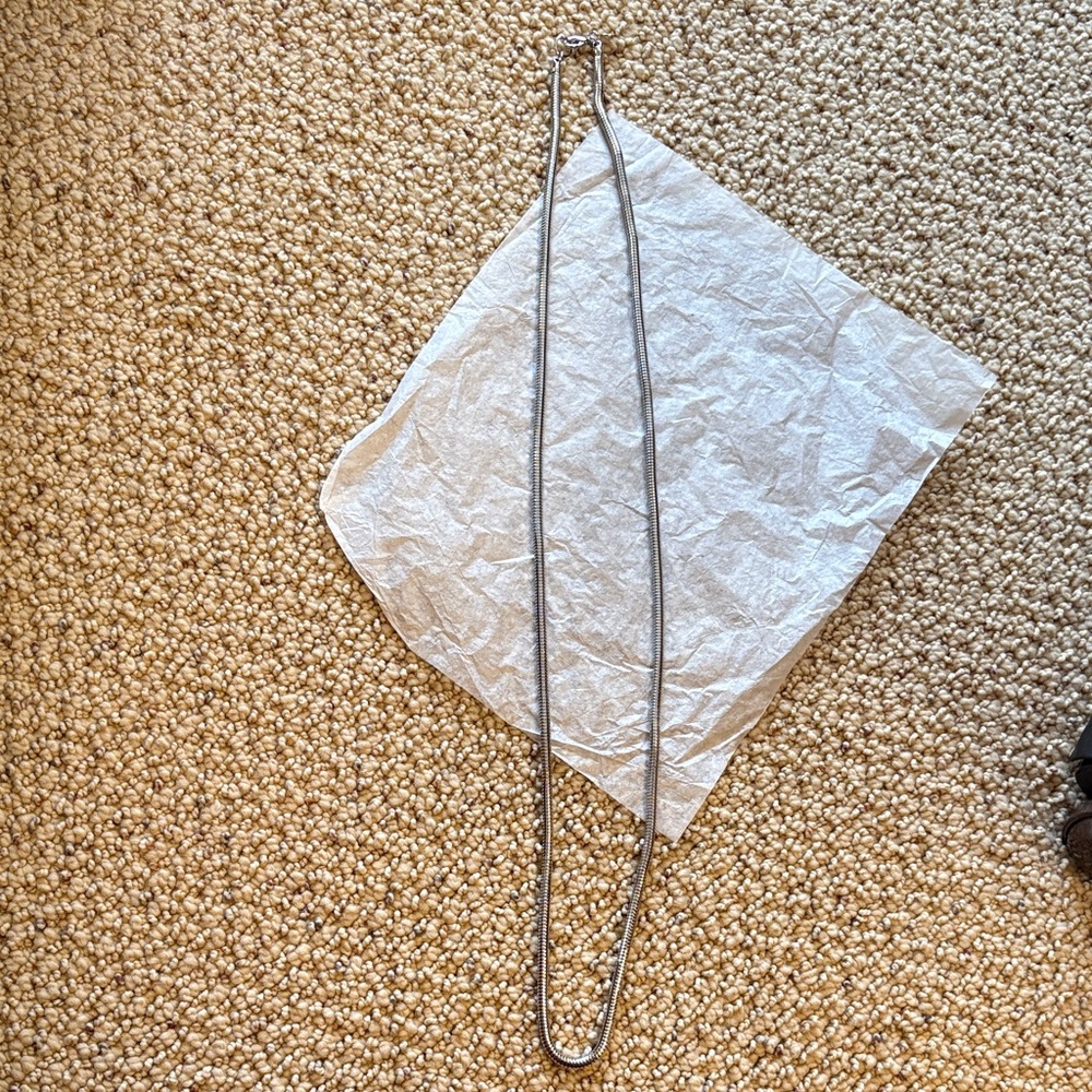 Robert Rose Silver-Tone Chain Necklace